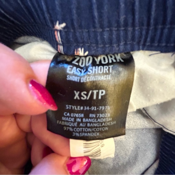 Zoo York navy blue with pink flamingos comfy easy shorts Size XS - Picture 6 of 8